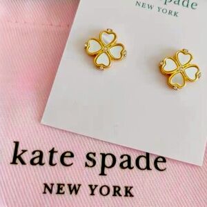 Kate Spade New York Legacy Logo Demi Fine Spade Flower Earrings Stud